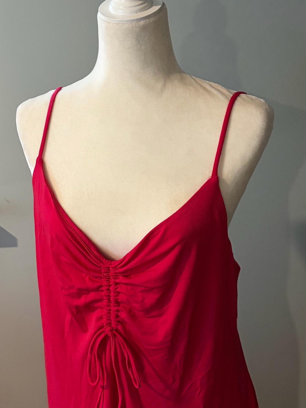Black Tape Ruched Front Knit Slip Dress Hot Fuchsia XL NWT - Picture 7 of 10
